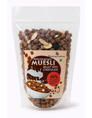 Muesli Millet with Chocolate | 66% Whole Grains, Fruits & Nuts | Fiber Breakfast Cereal