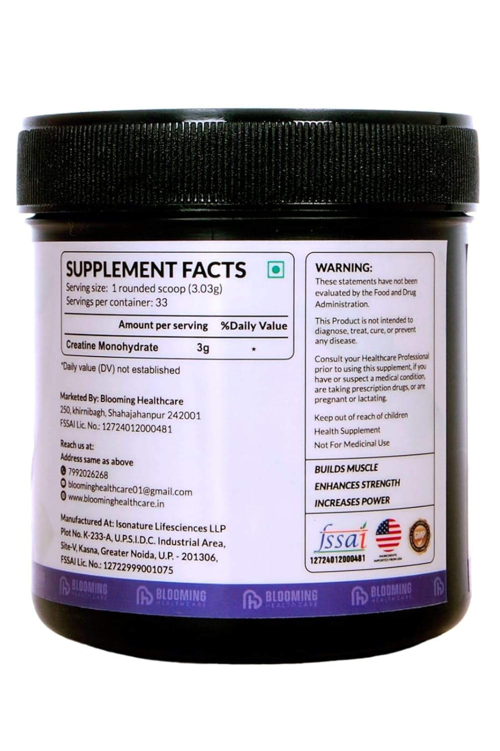 Blooming Healthcare Creatine Powder-100gm