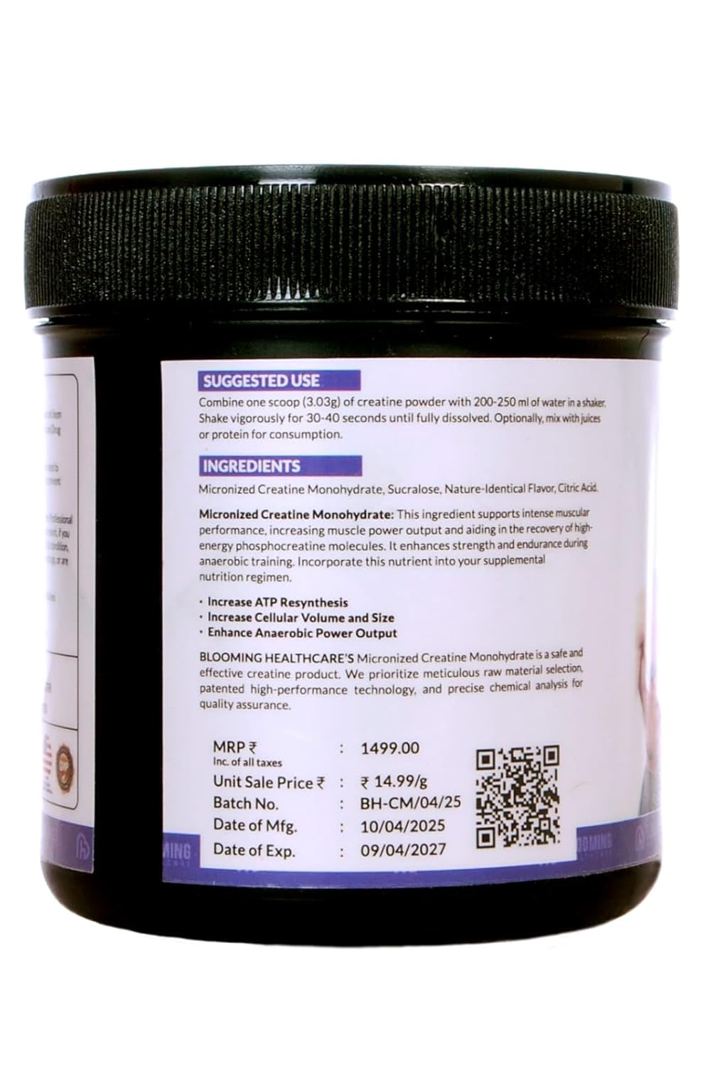 Blooming Healthcare Creatine Powder-100gm