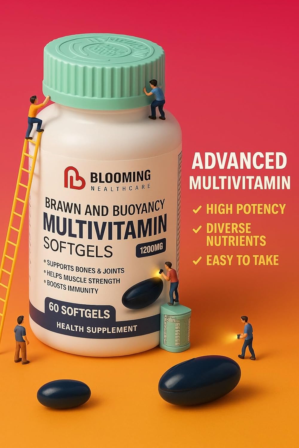 Blooming Healthcare Multivitamin Softgels (60 Softgels)