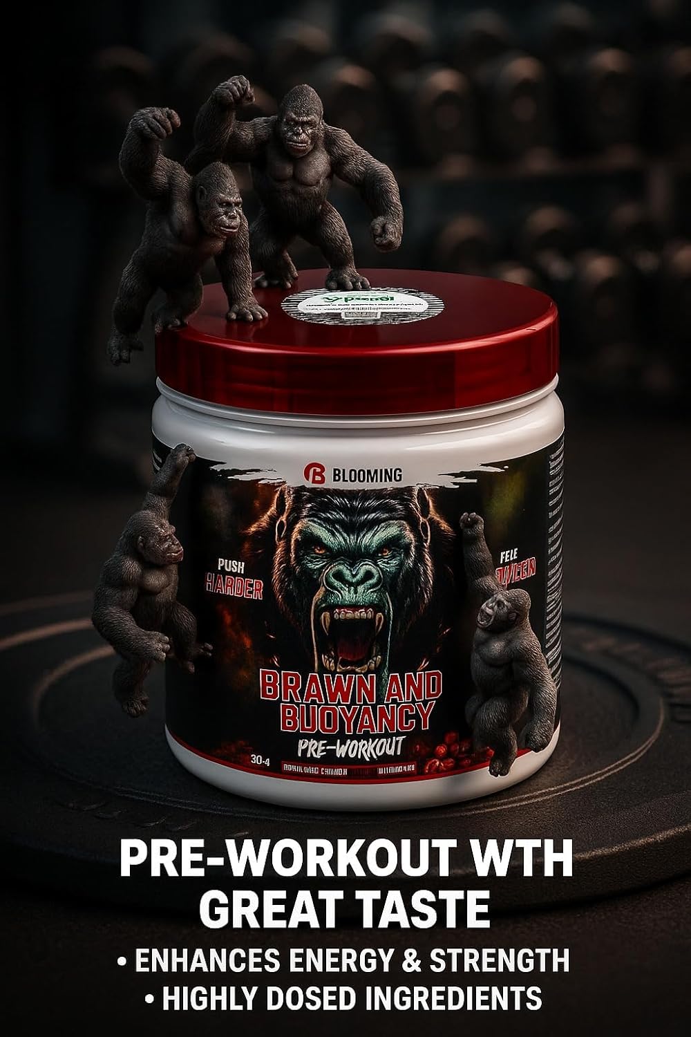 BLOOMING HEALTHCARE Pre-Workout powder 250gm – High-Performance Energy Booster with Creatine & Beta-Alanine
