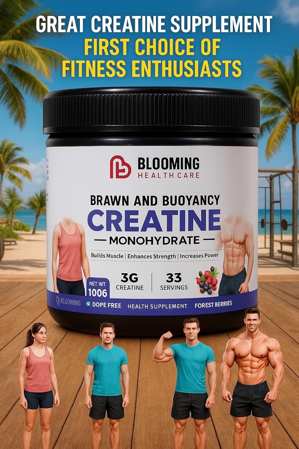 Blooming Healthcare Creatine Powder-100gm