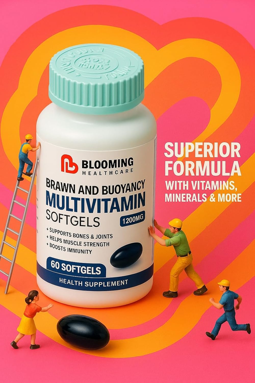 Blooming Healthcare Multivitamin Softgels (60 Softgels)