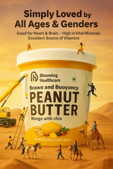 Peanut Butter – Mango with Chia | Protein & Fiber | Natural Nut Butter for Smoothies, Toast & Snacks