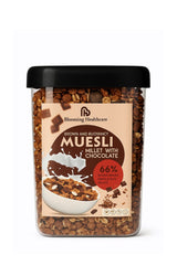Muesli Millet with Chocolate | 66% Whole Grains, Fruits & Nuts | Fiber Breakfast Cereal