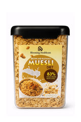 Muesli Diet with 83% Whole Grains, Fruits & Nuts | Plant-Based Breakfast Option 500gm